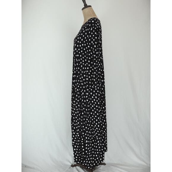 COMFY USA Black & White Polka Dot Balloon Dress 1X REALLY CUTE!!! #0078 - Picture 3 of 7